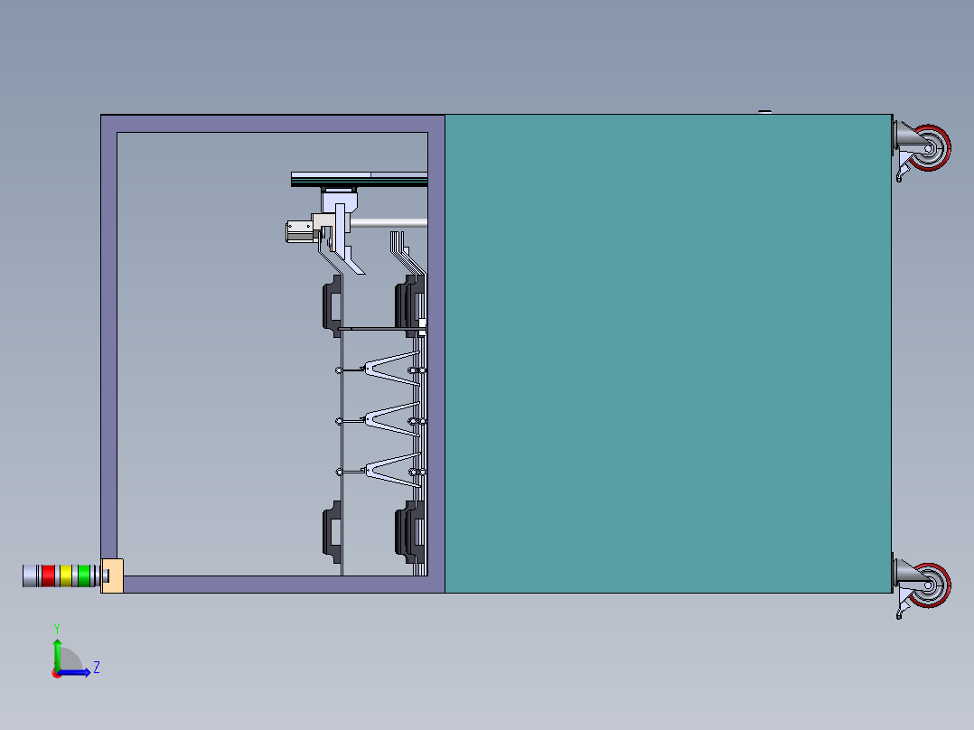 H967 自动化眼睛片清洗机设备左视图