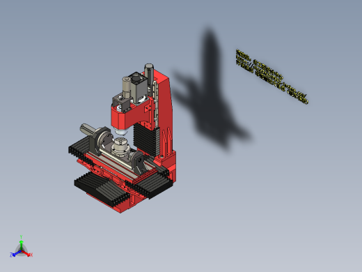A9_立式四轴数控铣床（机头轴承显示错误）SW2012