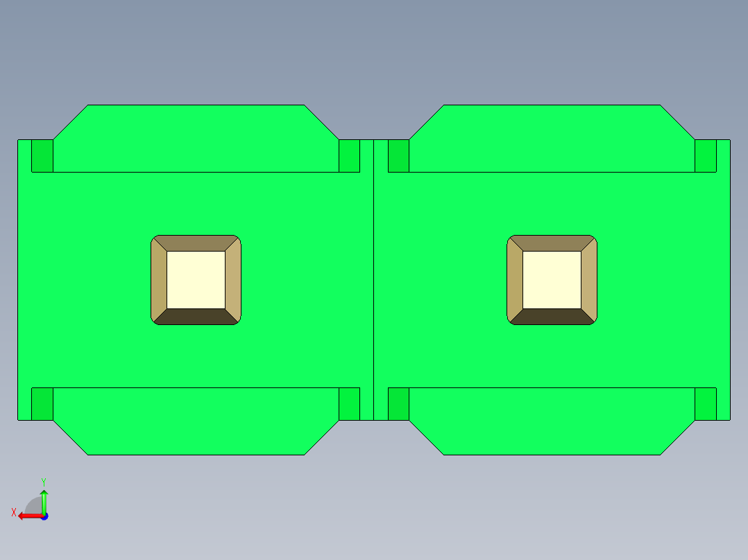 彩色公头100mil（2.54mm）系列-DS1021_green_1x02p_100mil_Type43_rev1.0后视图