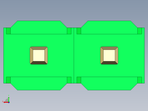 彩色公头100mil（2.54mm）系列-DS1021_green_1x02p_100mil_Type43_rev1.0后视缩略图