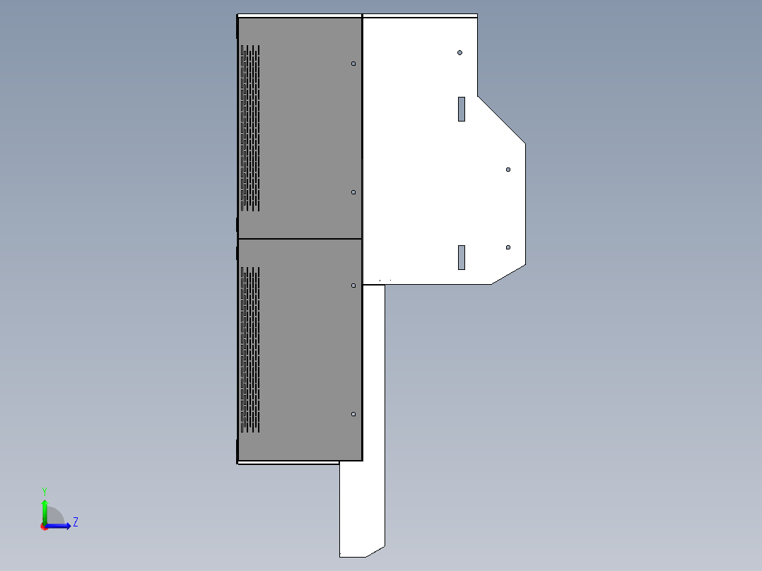 DIS设备外壳左视图