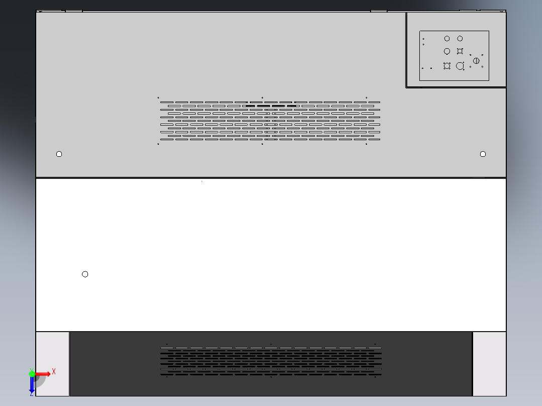 DIS设备外壳俯视图