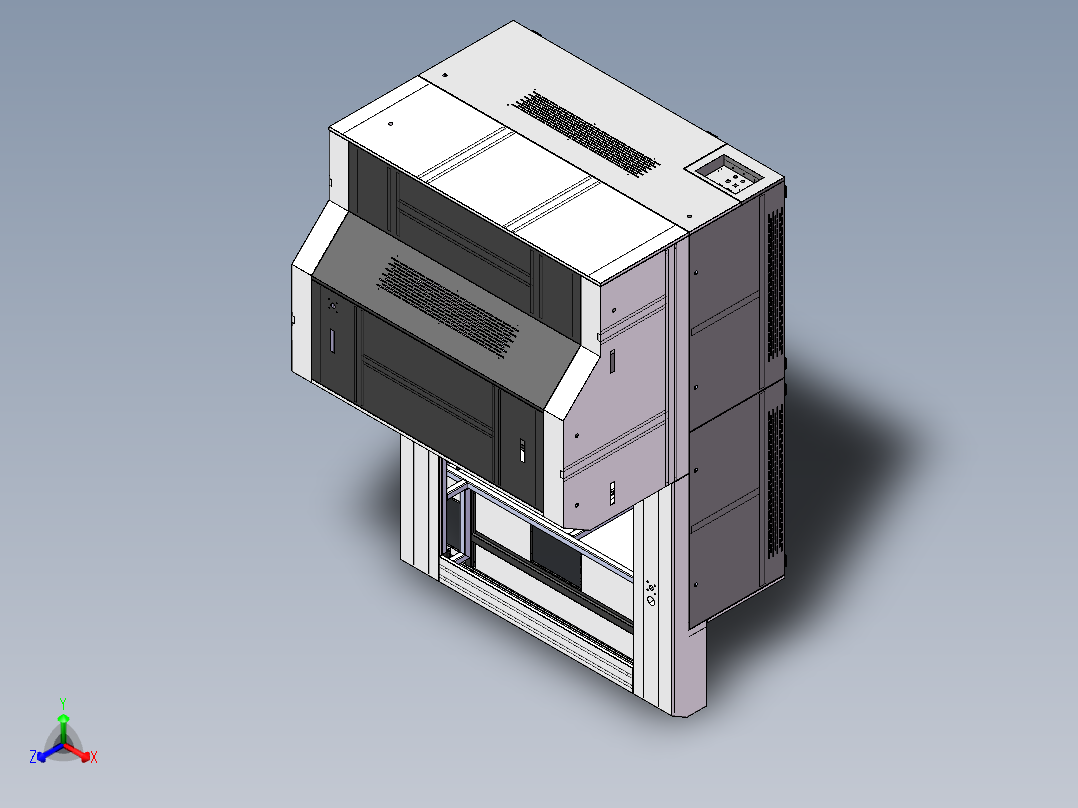 DIS设备外壳正等轴测图