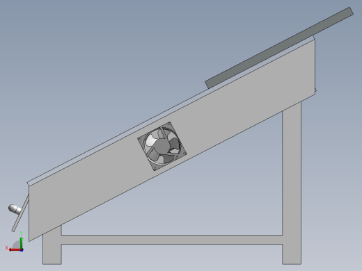 太阳能烘干机3D数模图纸 Solidworks设计 附STEP后视缩略图