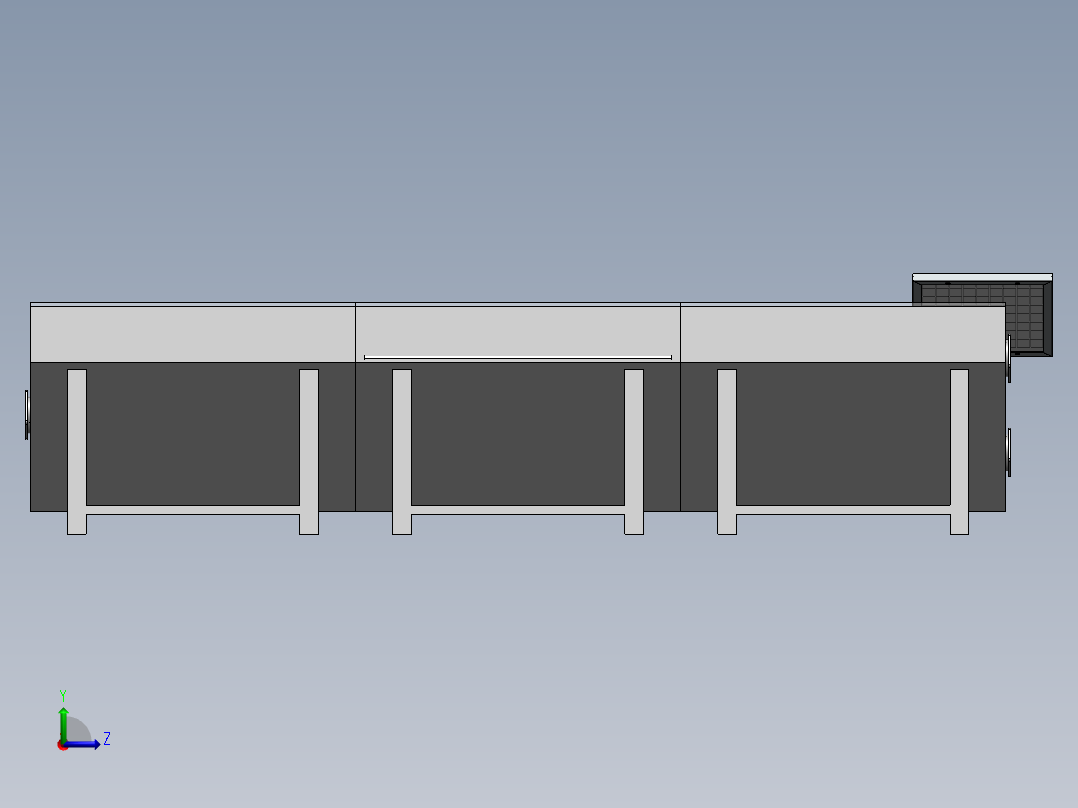 太阳能烘干机3D数模图纸 Solidworks设计 附STEP左视图