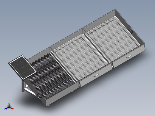 太阳能烘干机3D数模图纸 Solidworks设计 附STEP正等轴测缩略图