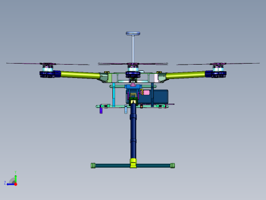 桨叶植保无人机六轴飞行器右视缩略图