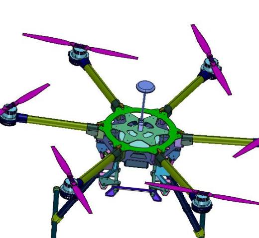 桨叶植保无人机六轴飞行器缩略图