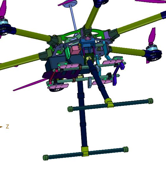 桨叶植保无人机六轴飞行器