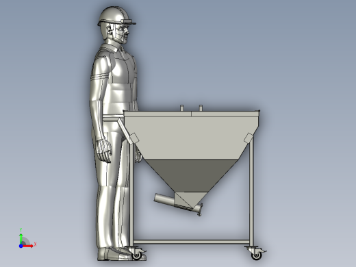 料斗小推车前视缩略图
