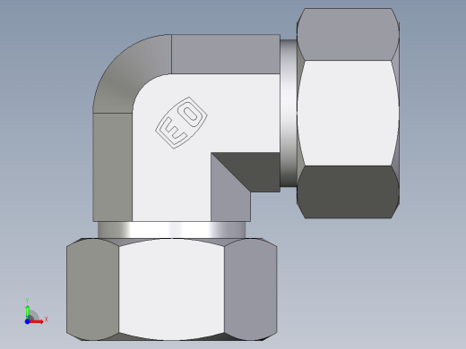 卡套式工业通用硬管接头EO_Union_elbow_W18ZLCF前视缩略图