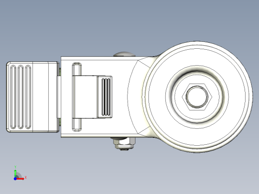 橡膠輪、導電輪(800N、1000N)5535-3D多系列多零件图纸模型前视缩略图
