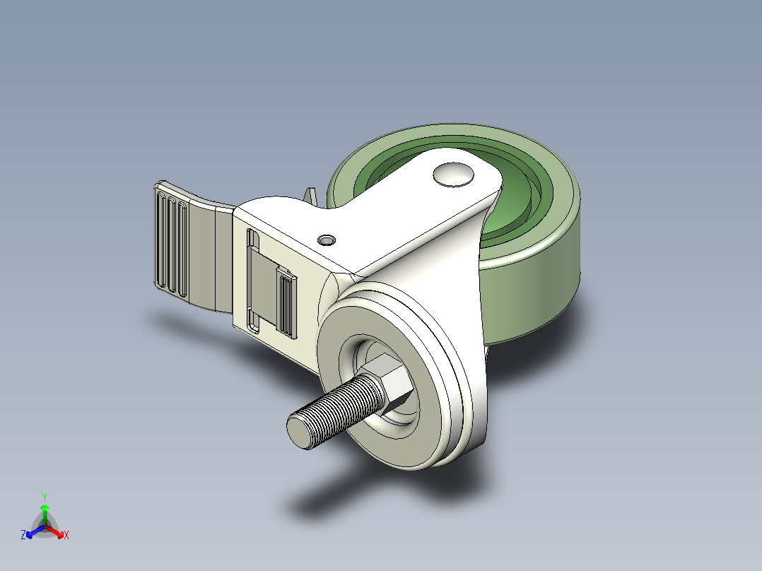 橡膠輪、導電輪(800N、1000N)5535-3D多系列多零件图纸模型正等轴测图