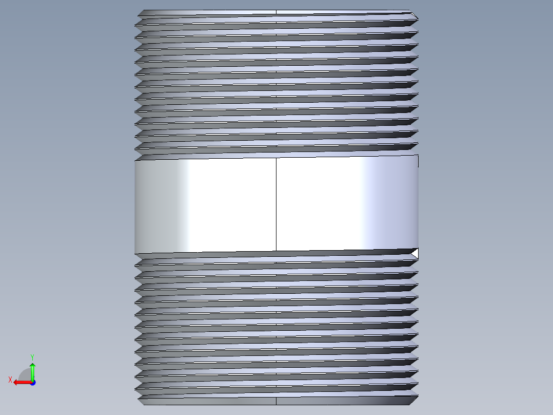 CPVC管件33-Sch80_Nipple_MPTxMPT_9861-295_2.5in x 4in后视图