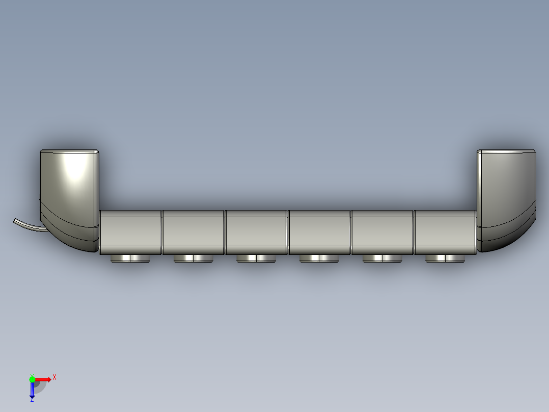 创意插座 STP CATIA俯视图