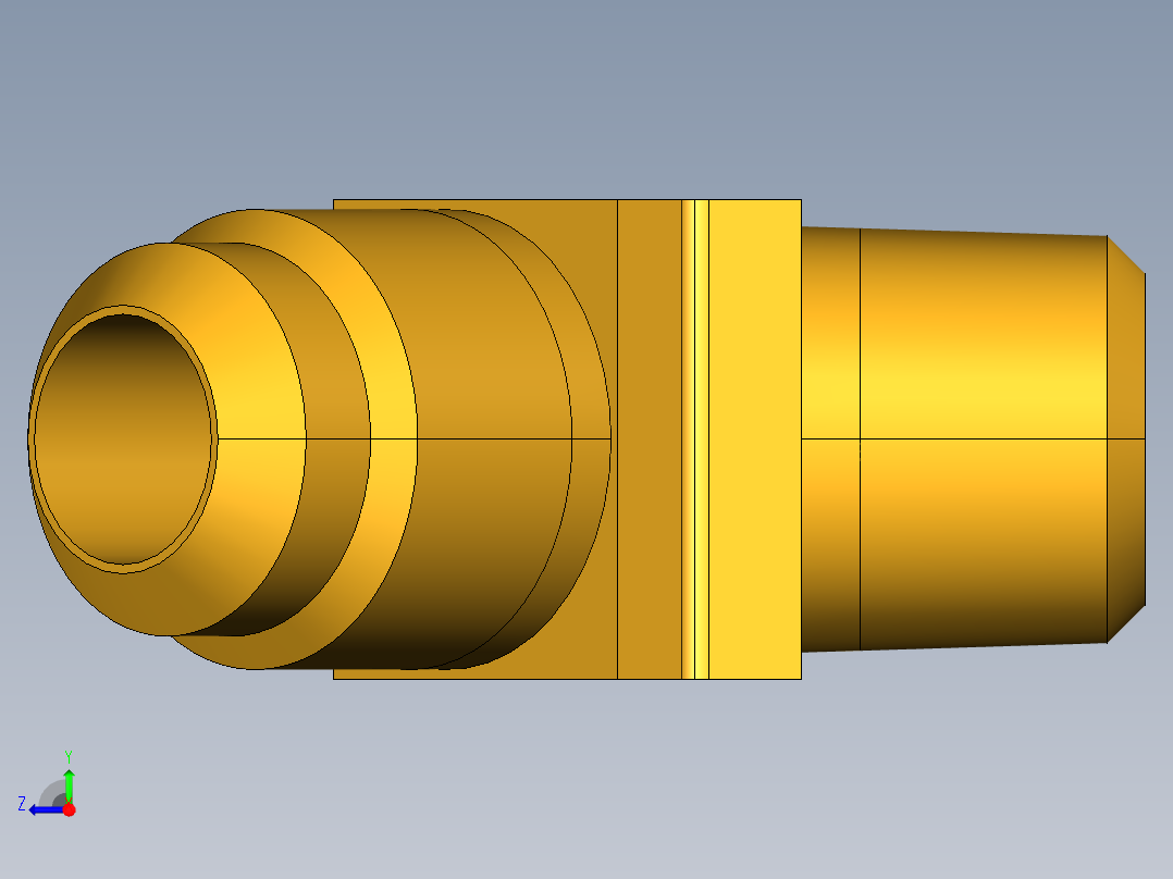 扩口式工业通用硬管接头45Deg Elbow 259F-8-6右视图