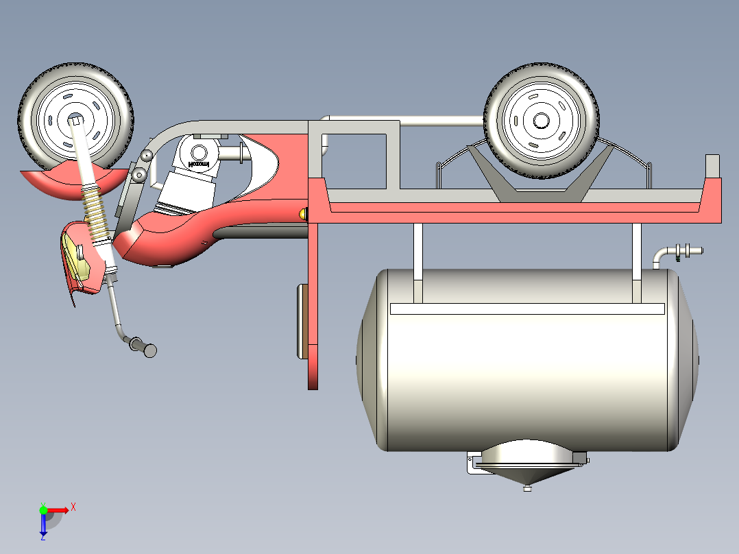 三轮车货水箱--x_t俯视图