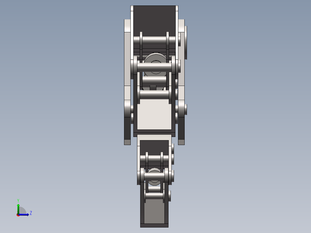 泵车臂架三维最终成品图(1)左视图