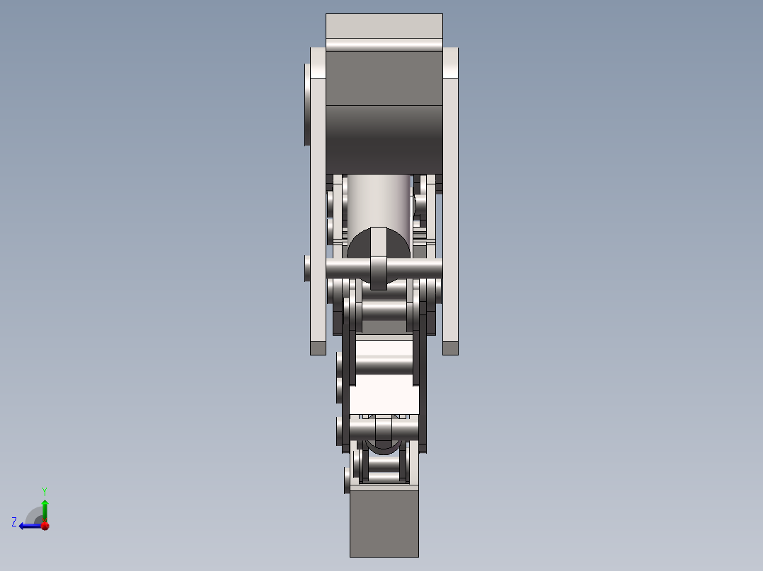 泵车臂架三维最终成品图(1)右视图