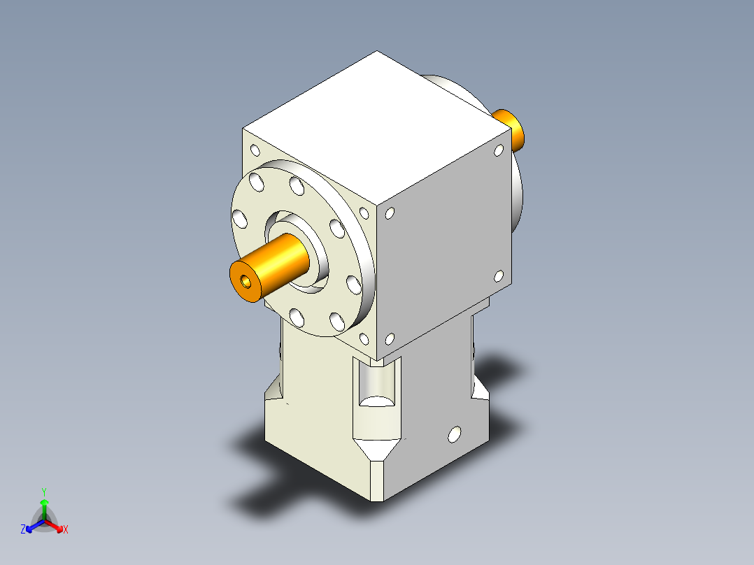 换向器PW210双轴 PLX180-L1 35-114.3-200-M12.stp主视图