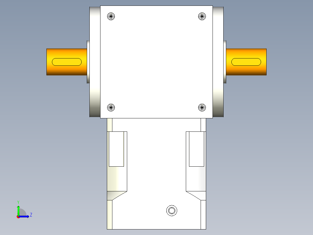 换向器PW210双轴 PLX180-L1 35-114.3-200-M12.stp左视图