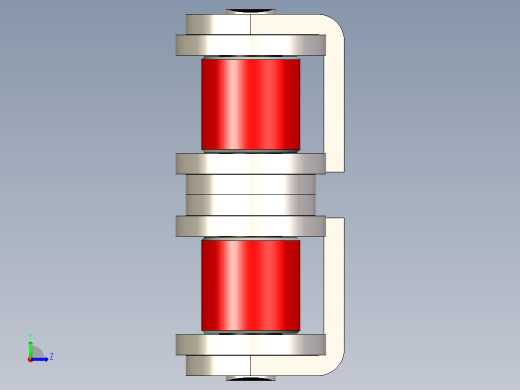 带反向附件的滚子链 ANSI 80---stp左视缩略图
