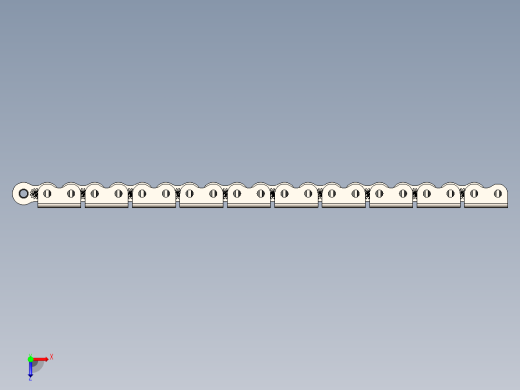 带反向附件的滚子链 ANSI 80---stp俯视缩略图