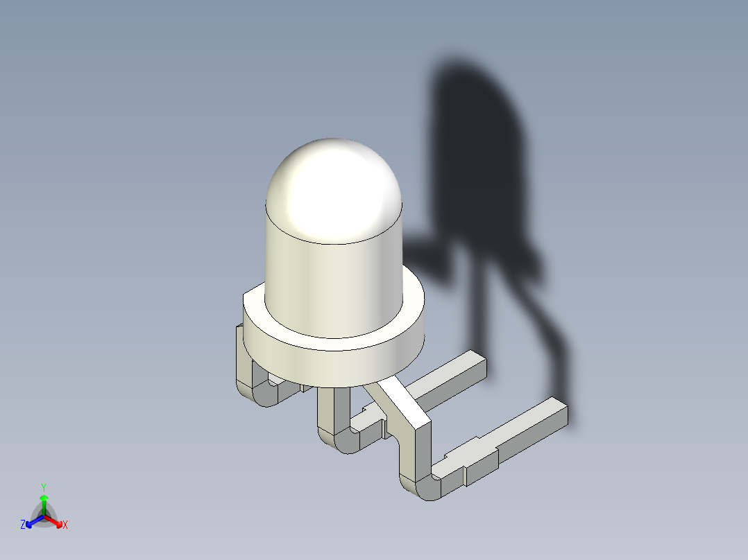 光电元件封装-KING_L-3W-LA正等轴测图