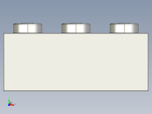 乐高套装 4421基本积木-4211428 - 3622 Medium Stone (Light Bluish) Grey Brick 1 x 3.STEP前视缩略图