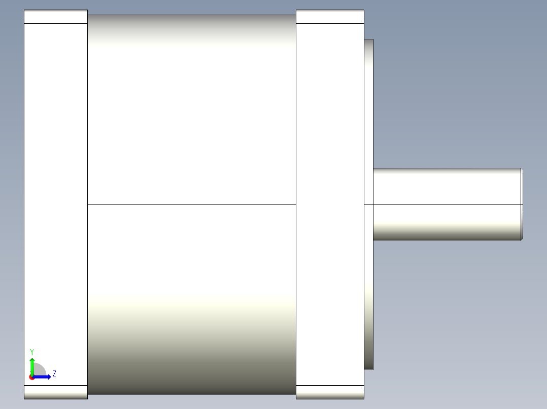 86RN伺服系列精密行星减速机左视图