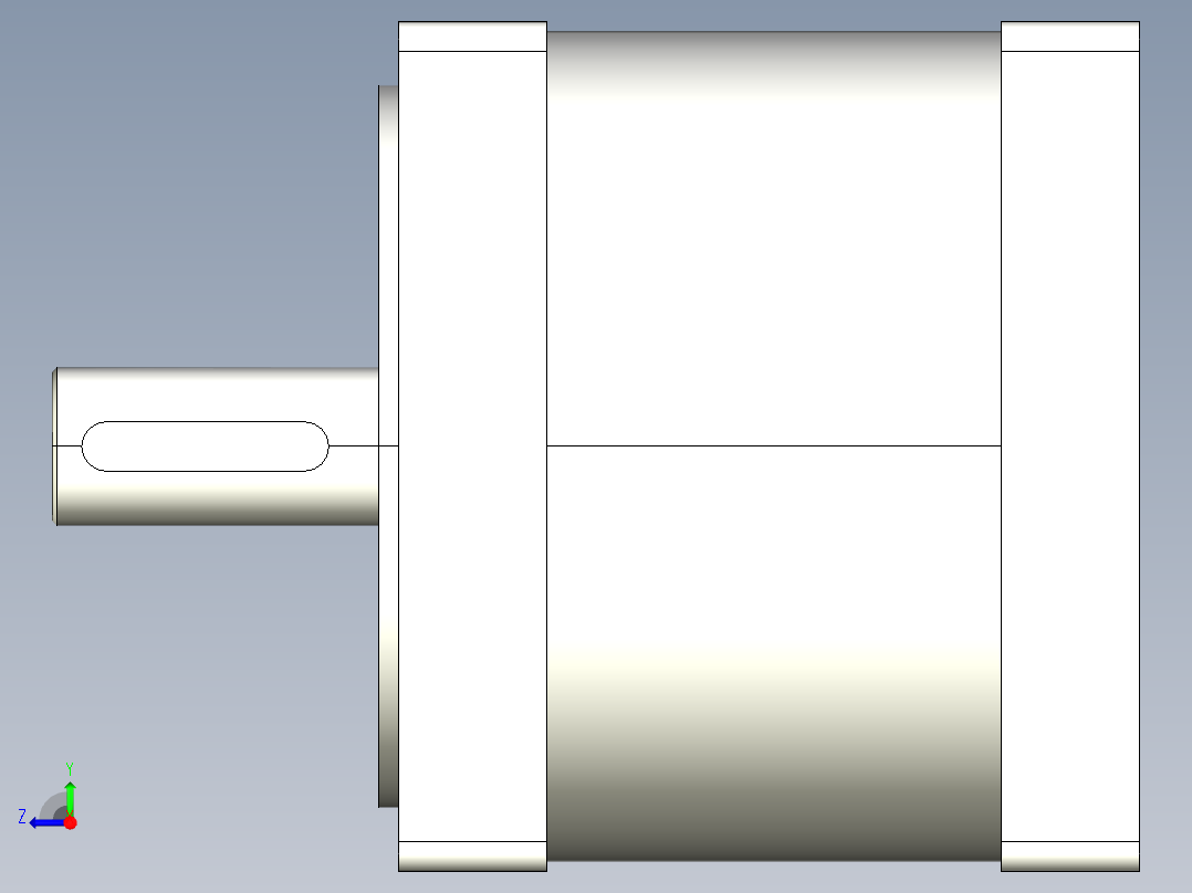 86RN伺服系列精密行星减速机右视图