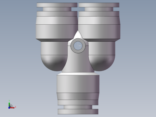 气动接头-Y型三通APYW12-10（12变10）前视缩略图