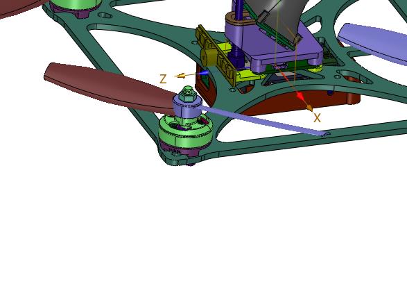 竞速四轴方形无人机