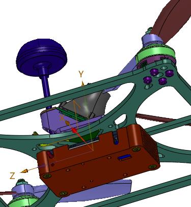 竞速四轴方形无人机