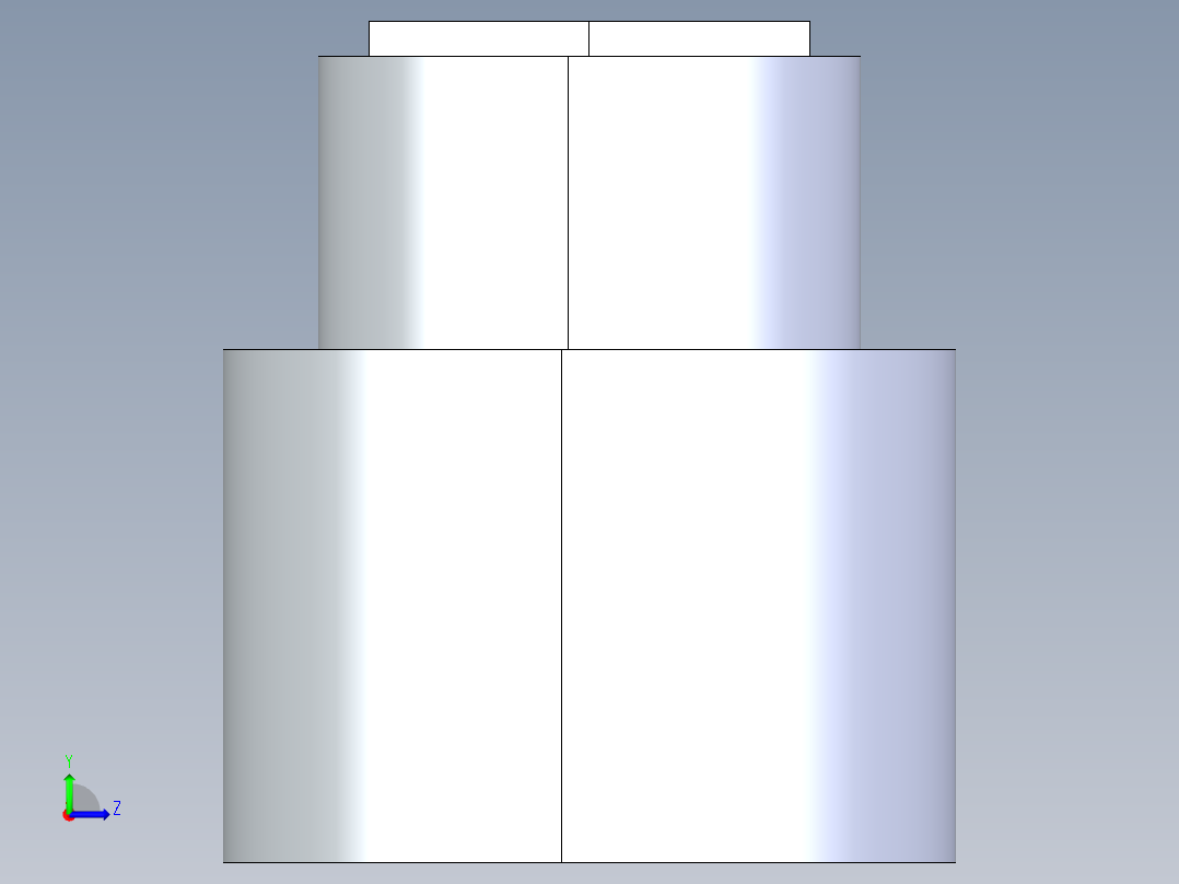 CPVC管件11A-Sch80_ReducerCoupling_SxS_9829-209FB_1.5in x 0.5in左视图