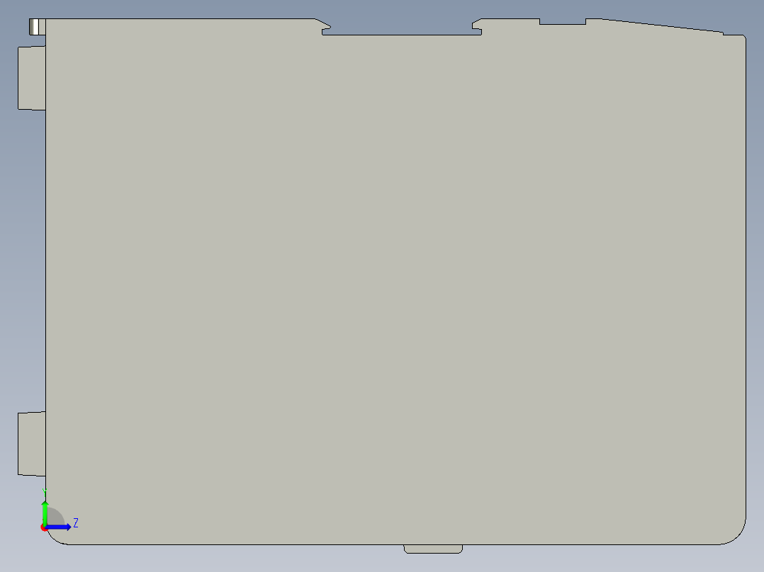 基恩士CV-2600_kc图纸模型左视图