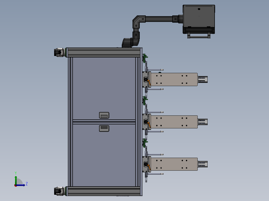 汽车组合开关试验台sw14可编辑左视图