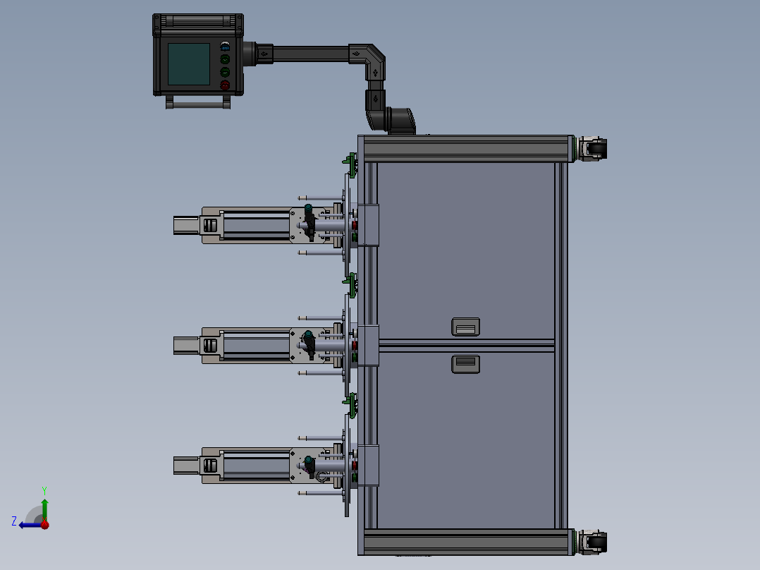 汽车组合开关试验台sw14可编辑右视图