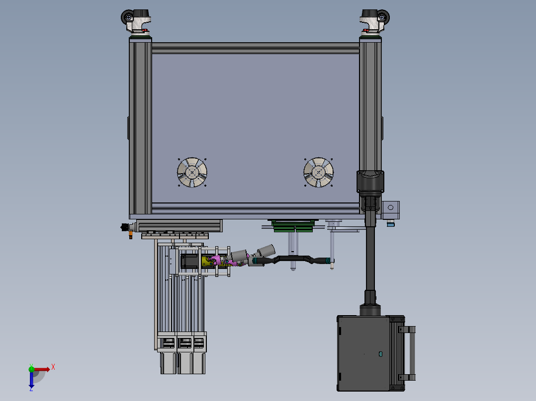 汽车组合开关试验台sw14可编辑俯视图