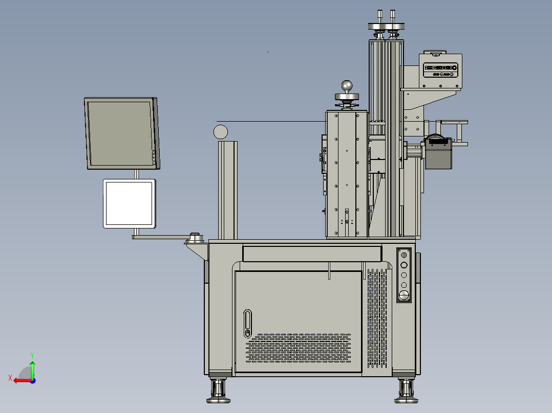 360度紫外激光剥漆 stp后视图