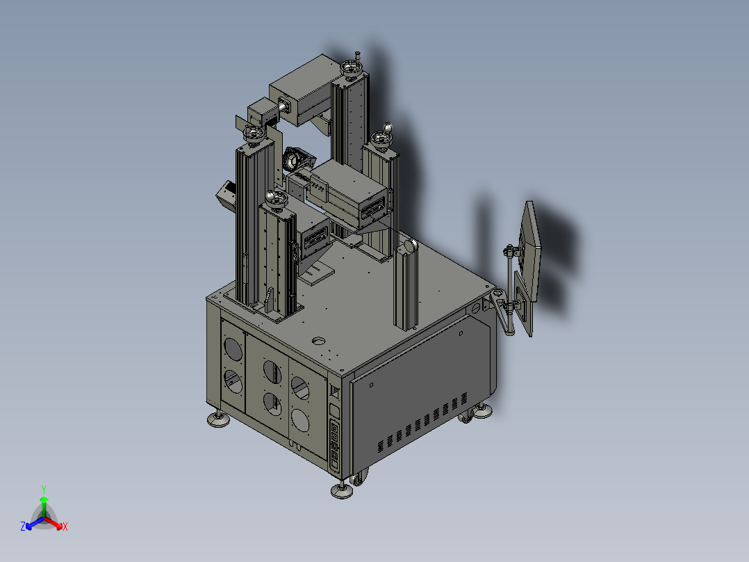 360度紫外激光剥漆 stp正等轴测图