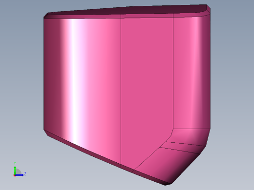 长条铝制工件铣内腔钻孔结构编程模型左视缩略图