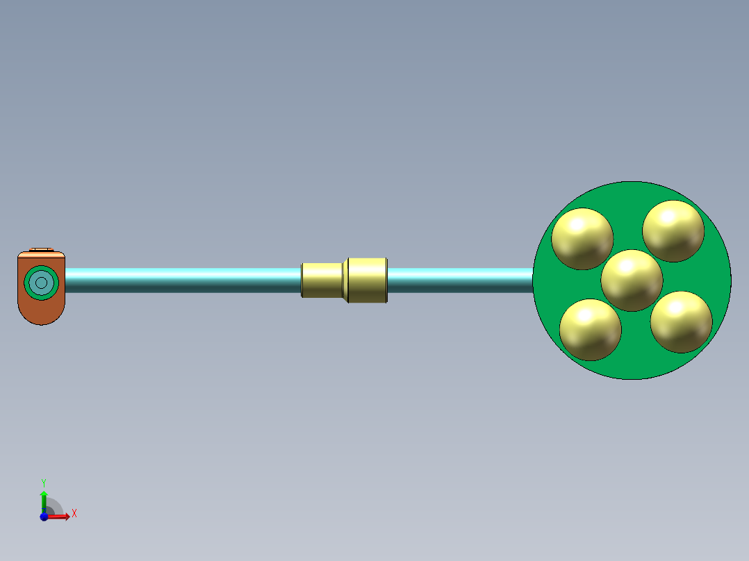 电动清洗外窗玻璃装置前视图