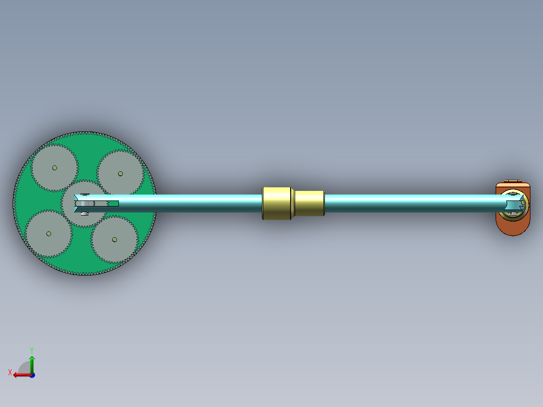电动清洗外窗玻璃装置后视图