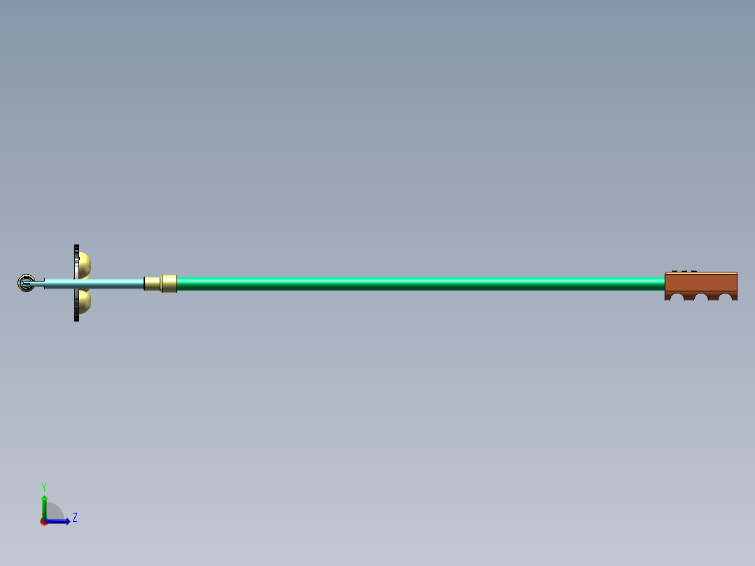 电动清洗外窗玻璃装置左视图