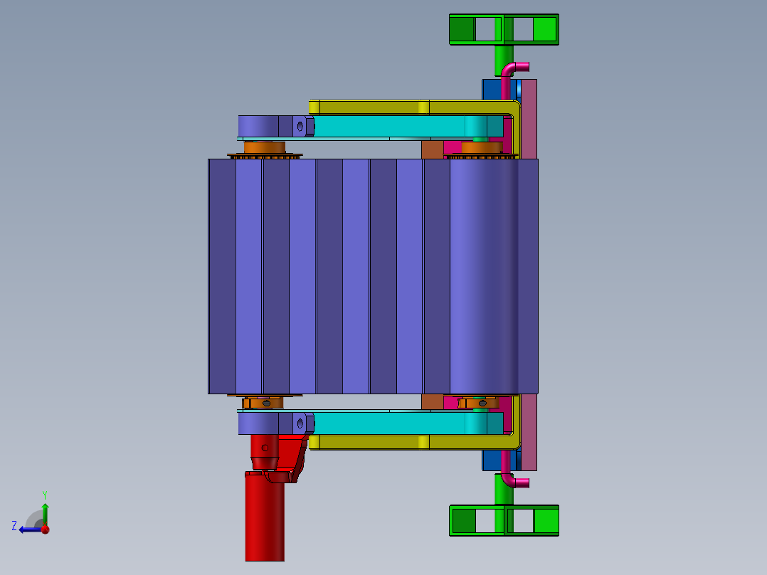 莲藕收获机右视图