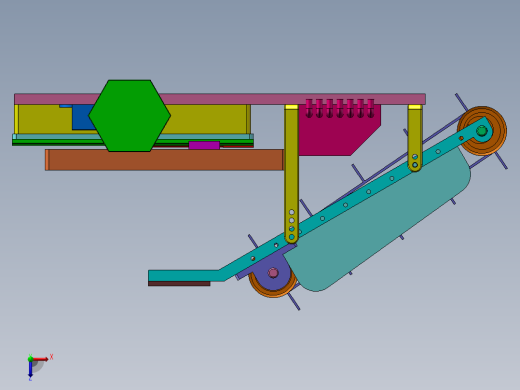 莲藕收获机俯视缩略图