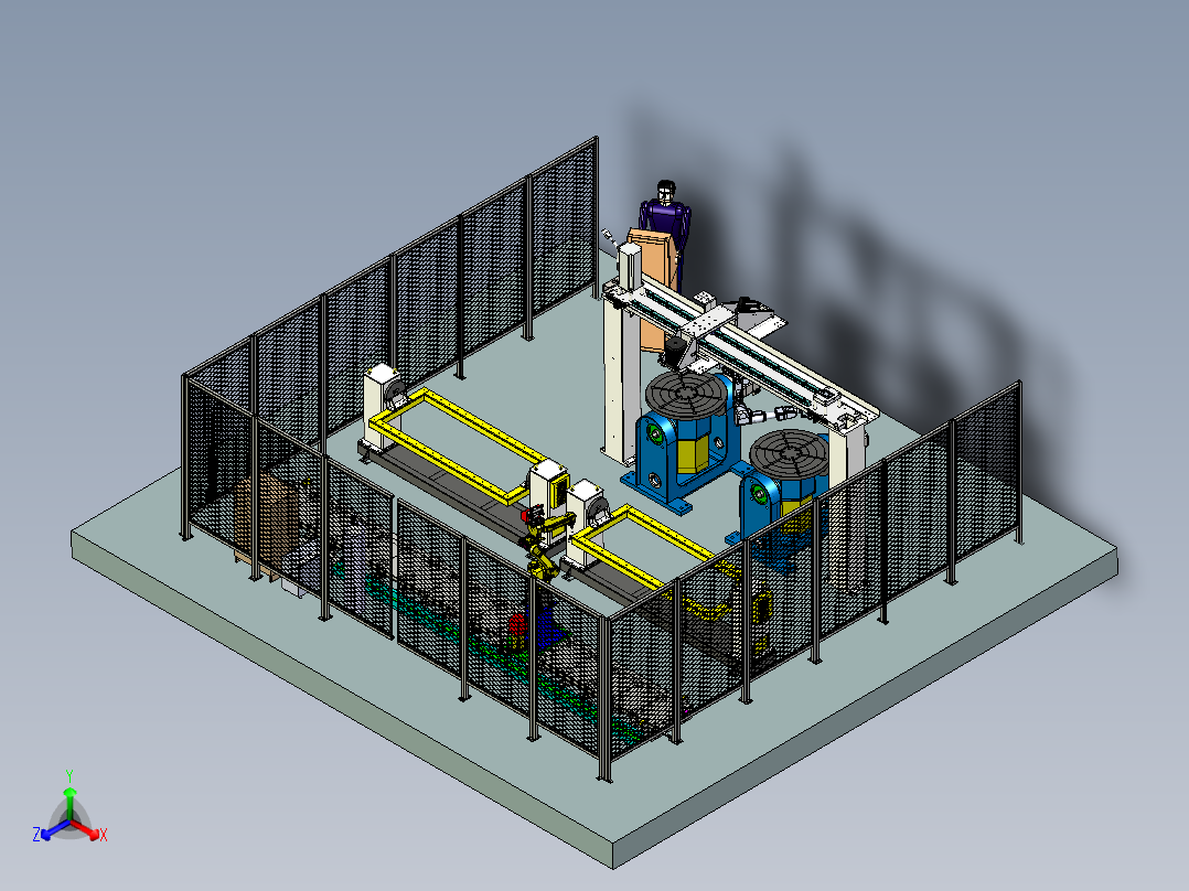 多工位焊接机械手工作站模拟