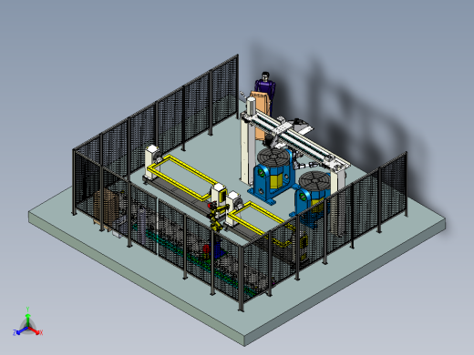 多工位焊接机械手工作站模拟