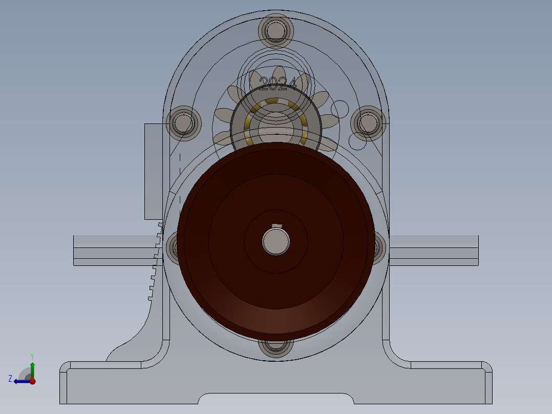 泵、水泵(38)右视图